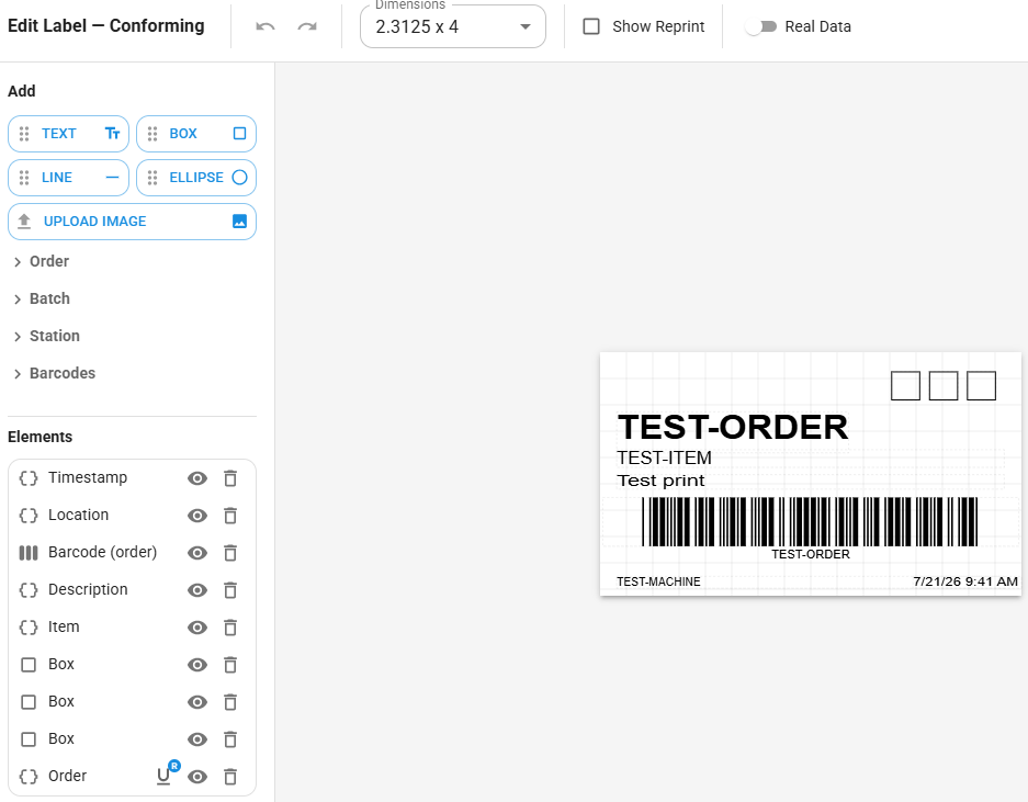 RotoEdge Pro label customization